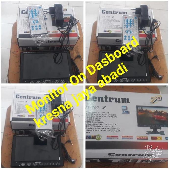 REGAVA Tv Monitor Dashboard Ondash 7 Inch Centrum Tv Mobil