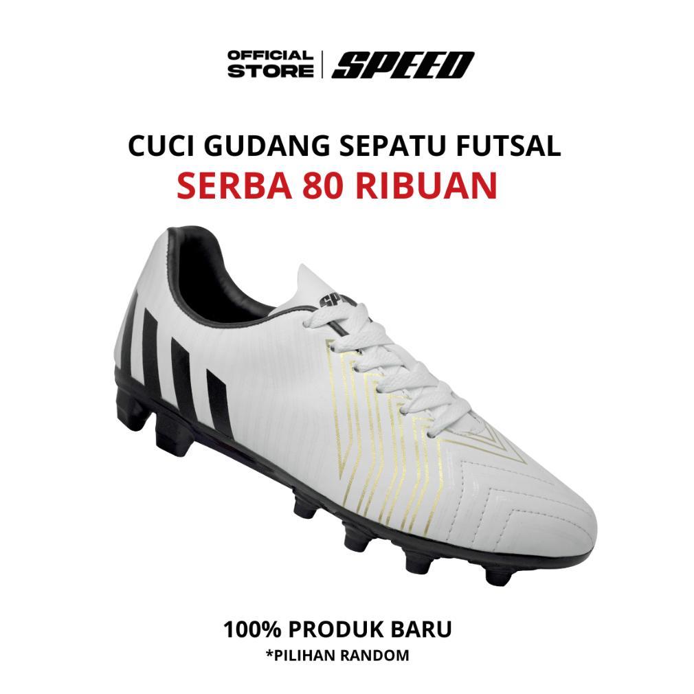 BEST SELLER SPEED - SEPATU BOLA SERBA 80 RIBUAN - PRODUK ORIGINAL 100% BARU - PRODUK CUCI GUDANG - S