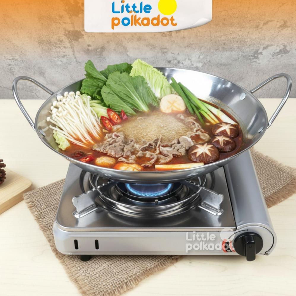HOT DEALS Littlepolkadot Wajan Mini Stainless Anti lengketWajan Stainless Tebal Kuali Premium Dengan