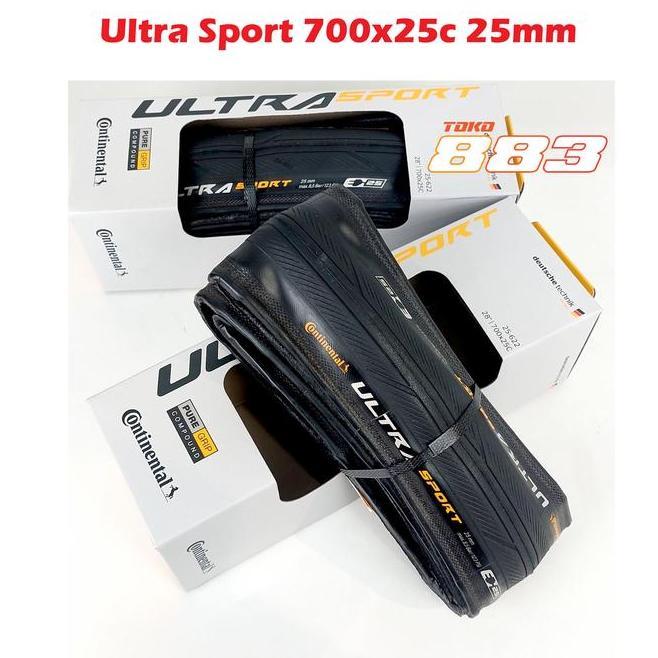 Ban Sepeda Continental Ultra Sport 3 Clincher 700C 25Mm 700X25C
