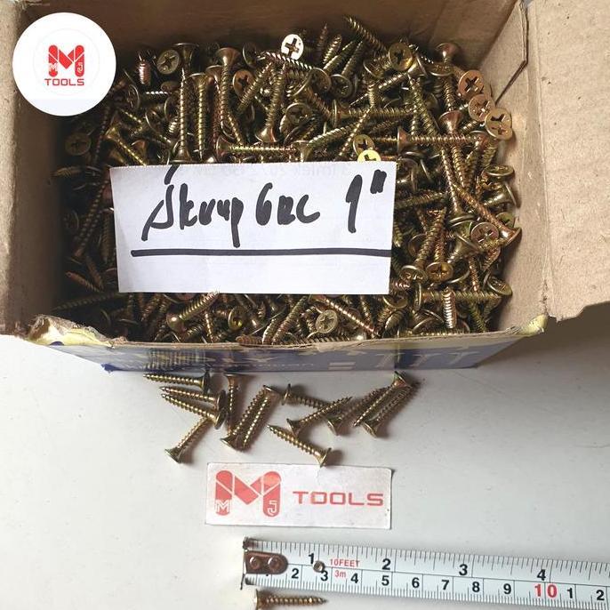 Skrup GRC 1" (harga/ktk 1.000 pcs) - Skrup Baja Ringan  - Self Drilling Screw - Sekrup GRC / Sekrup 