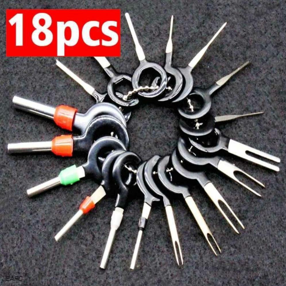 Alat Pelepas Skun Socket Pin Terminal Kabel Audio Mobil 11 &18 Pcs
