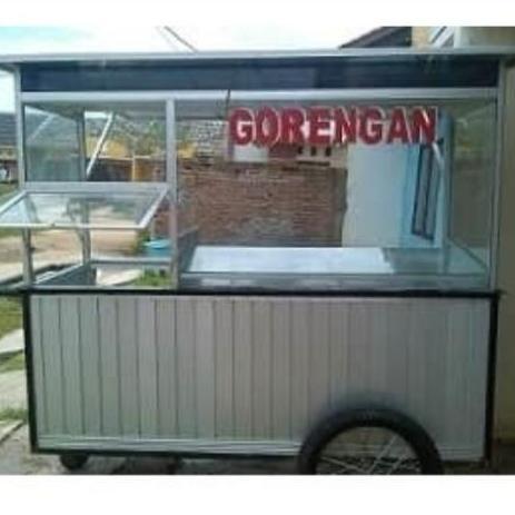 Terlaris Gerobak Gorengan Aluminium 1.5 Meter
