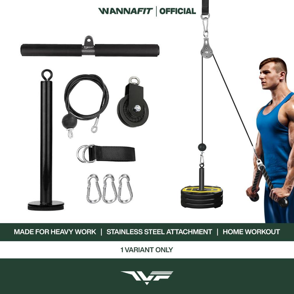 WANNAFIT Pulley Cable System Set | Katrol Fitness | Alat Olahraga Rumah