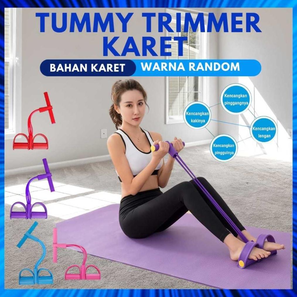 KARET TUMMY TRIMMER ELASTIS ALAT OLAHRAGA GYM FITNESS SIT UP / TUMMY TRIMMER ALAT PENGECIL PERUT BOD