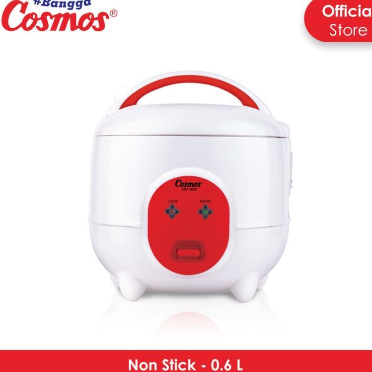 NEW PROMO Cosmos CRJ1001 Rice Cooker Mini / Magic Com Kecil 0.6 Liter 3 in 1 Bonus Gelas Ukur dan Se