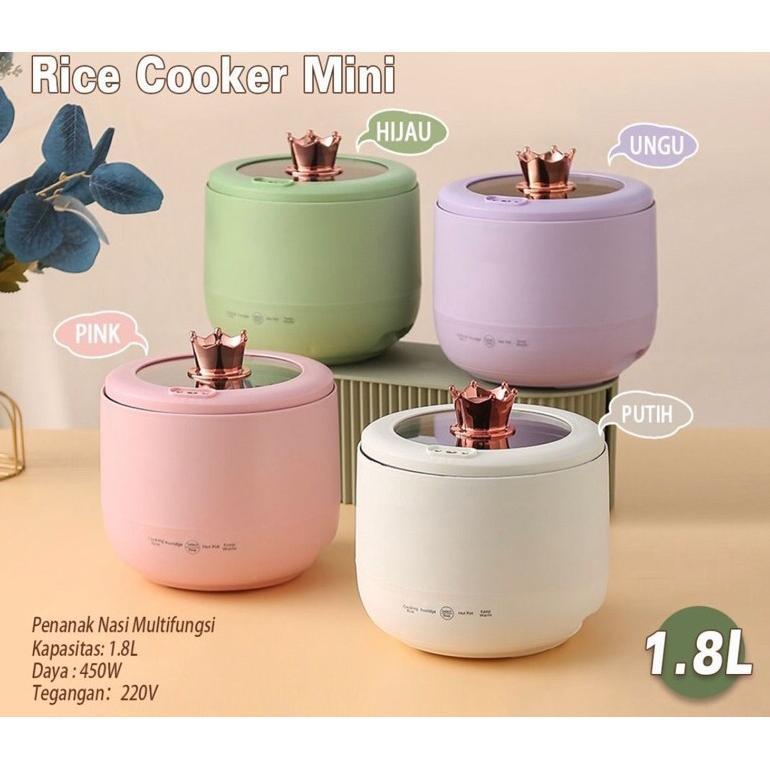 BESTPROMO Vishal Rice Cooker Mini 1.6L Portable Panci Elektrik Multifungsi Kecil