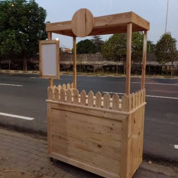 Terlaris Booth Jati Belanda/Gerobak Minuman/Booth Teh Manis Solo/Booth Kayu