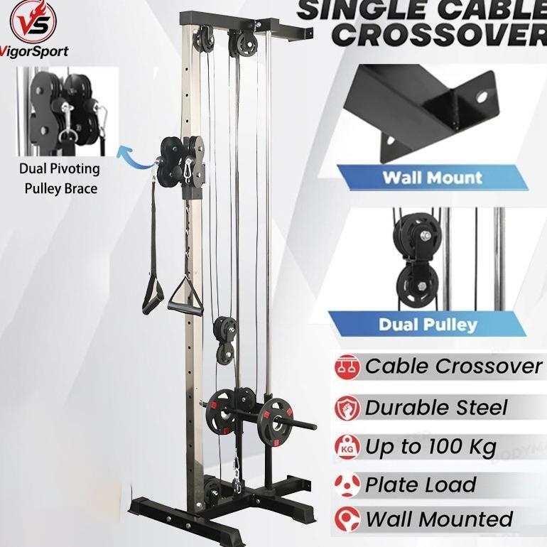 Single cable crossover alat angkat beban alat olahraga fitnes Home Gym Functional Trainer