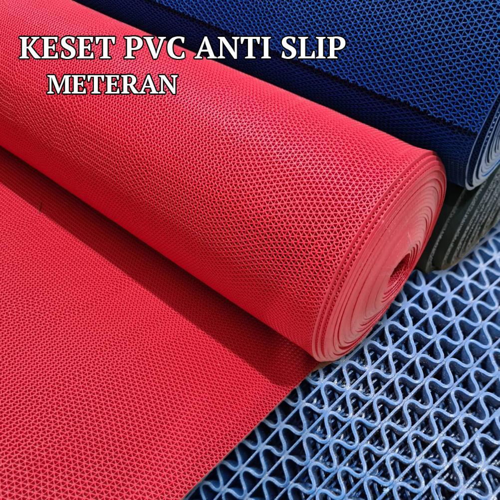 Keset Karpet PVC Anti Slip Meteran Kamar Mandi