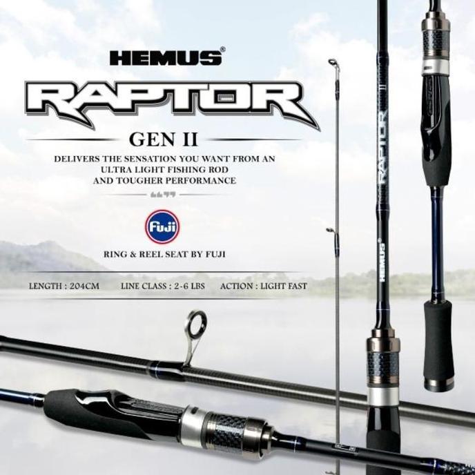 BEBAS ONGKIR - Joran UL Hemus Raptors Gen 2 - Ring dan Reel Seat Fuji