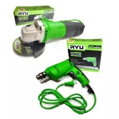 Terlaris Ryu Paket Mesin Bor Dan Gerinda / Mesin Bor Listrik Dan Gerinda Tangan