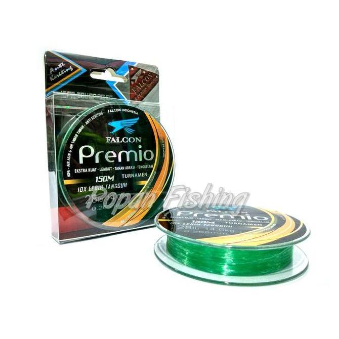 Promo Senar Falcon Premio 150m Hijau Tahan Abrasi dan Tenggelam Ekstra Kuat Lebih Lembut Diskon