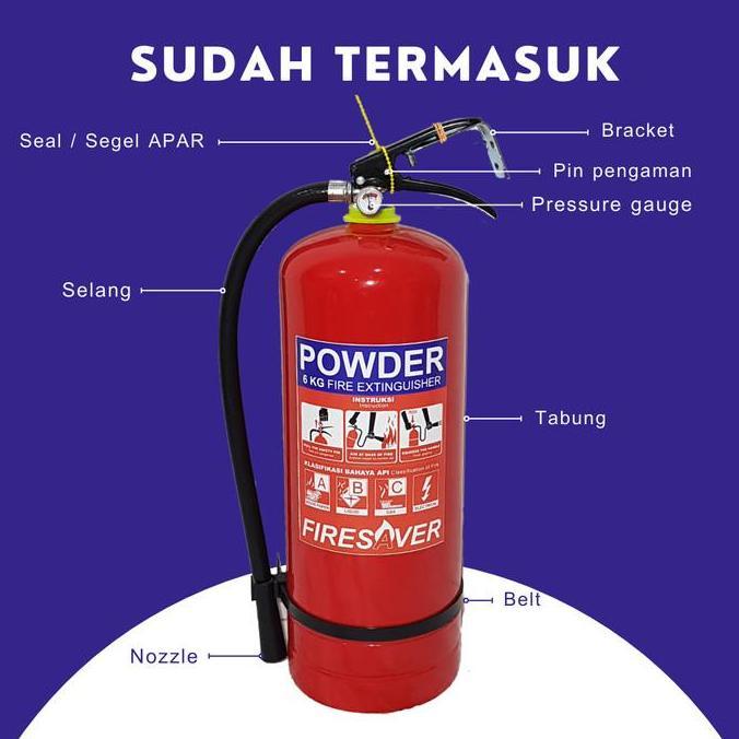 APAR 6 KG ABC POWDER - Alat Pemadam Api Ringan
