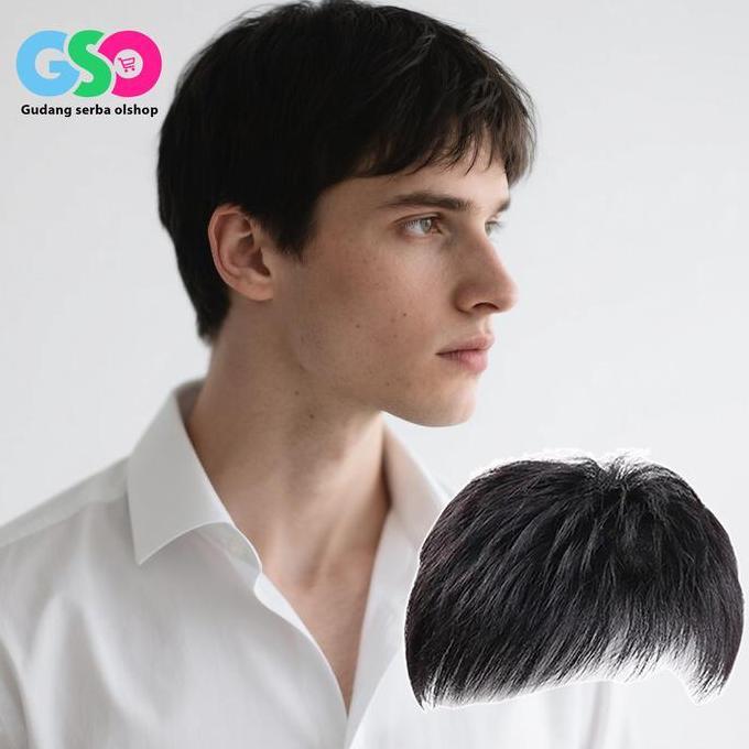 Yacvyanisudjrajat - Wig Penutup Botak Pria Rambut Palsu Pria Rambut Simulasi Penutup Botak Depan Tou