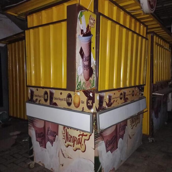 Terlaris Both Baja Ringan Container / Rombong Jualan