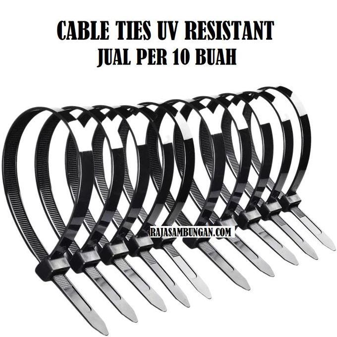 Ready PER 10 buah Kabel Tis Anti UV 9 x 900 mm Marker Ties 90 cm Pengikat