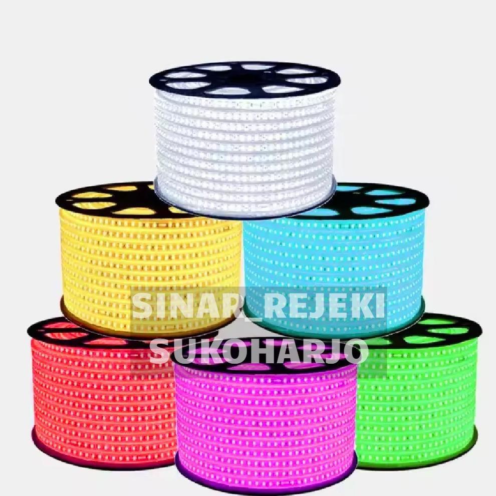 PROMO METERAN Lampu LED Strip 5050 SMD Lampu Merah Putih Per Meter LED Strip 5050 SMD