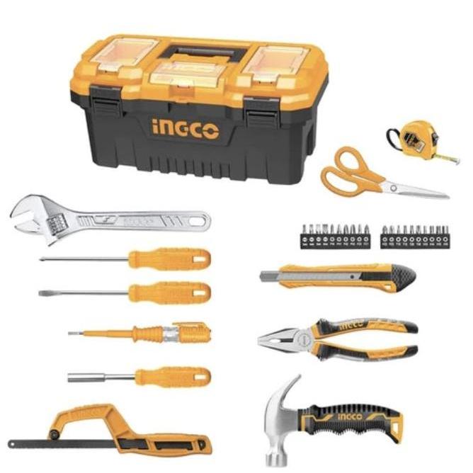 EVAHI INGCO Tool Box 32pcs Hand Tools Set HKTHP10321 Kotak Perkakas Alat Perbaikan Rumah dengan 20 B