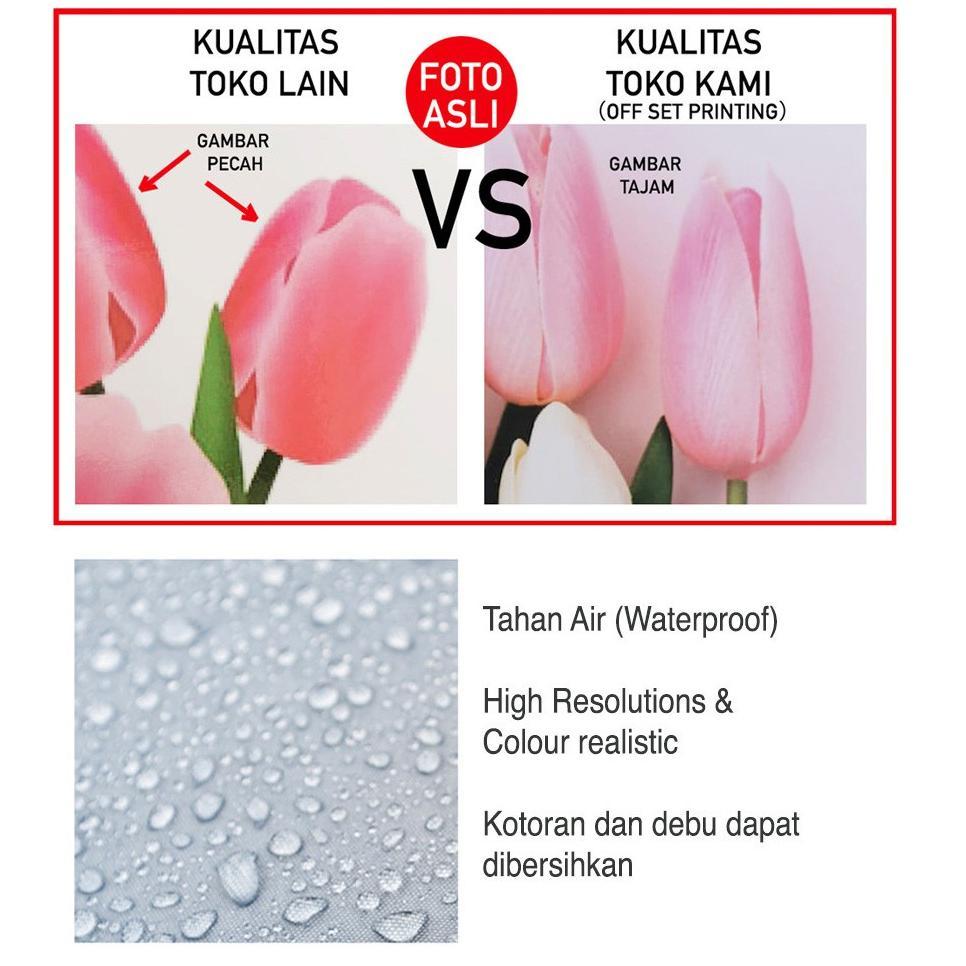 sale Hiasan Macrame Poster Dinding Kayu Bunga 3D Pajangan Dinding Aesthetic