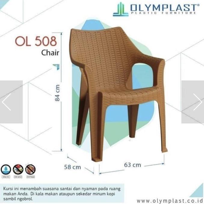 Kursi plastik Olymplast 508