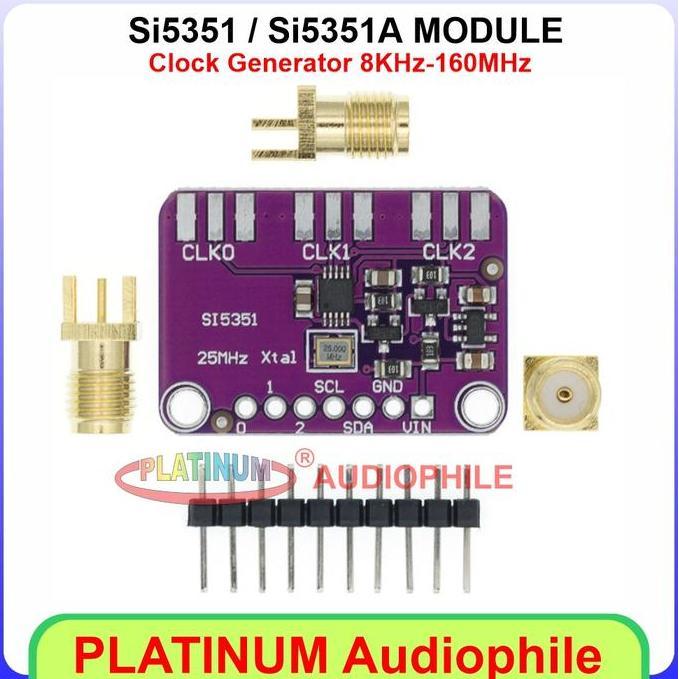 SPORTOV SI5351 SI5351A Signal Clock Generator 8KHz-160MHz MODUL SI5351 SI5351A