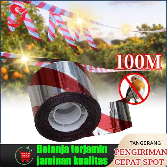MVO 100M Pengusir Burung Tali Plastik Pengusir Burung Di Sawah Tali Pengusir Burung