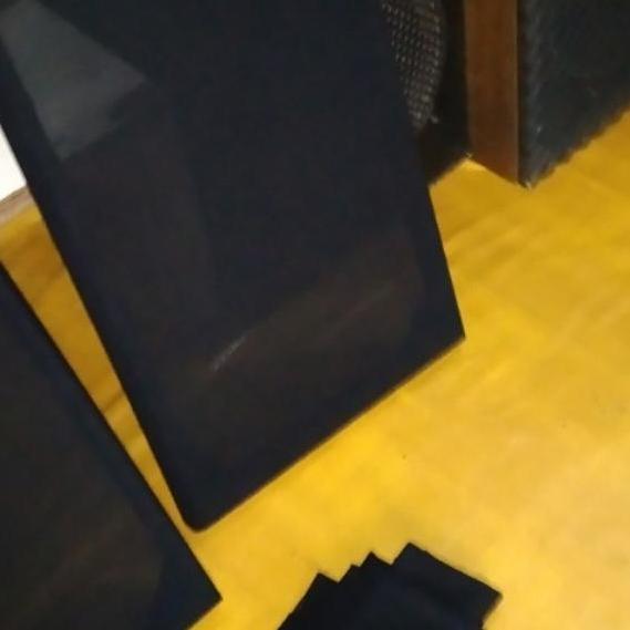 IROSAKA KAIN KASA PENUTUP BOX SPEAKER TIPIS / DENIS KASAR HITAM (MELAR)