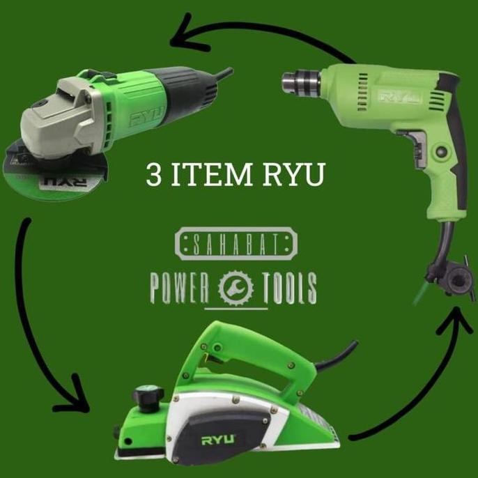 Terlaris Paket Murah Ryu + Bonus  Paket Tukang Kayu Alat Tukang Kayu Lengkap Paket Mesin Tukang Kayu