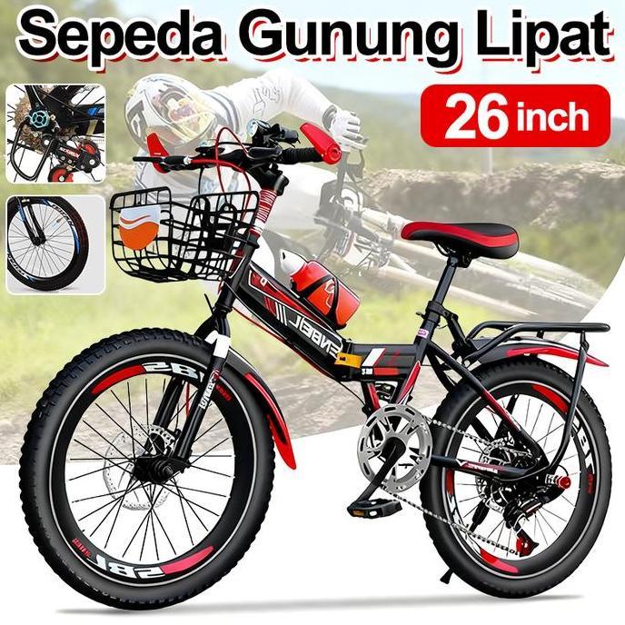 Terlaris Sepeda Gunung Lipat 26 Inch - Sepeda Hybrid Untuk Aktivitas Sehari-Hari