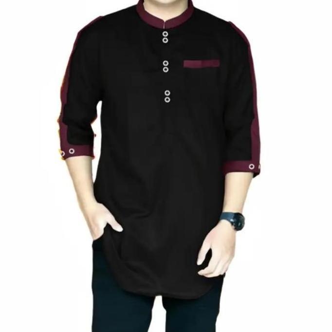 PIK - Koko Kurta Zaka Dewasa Baju Pria Jumbo Kurta Muslim Panjang Katun Toyobo