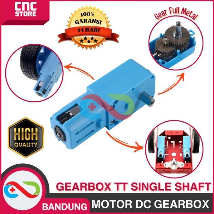 SPORTOV MOTOR DC GEARBOX METAL GEAR TT MOTOR SINGLE SHAFT ALL METAL