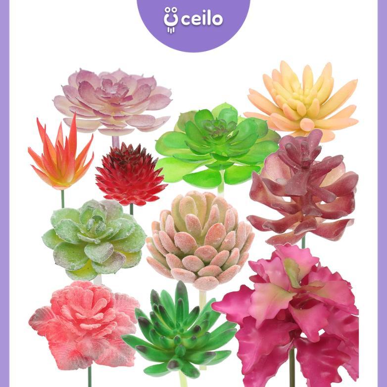 CUCI GUDANG CEILO  SUKULEN MINI ARTIFICIAL TANPA POT | KAKTUS SUKULEN ARTIFICIAL | SUKULEN PLASTIK |