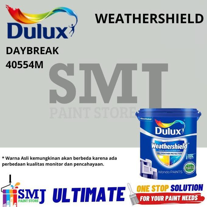 Cat Tembok Eksterior DULUX WEATHERSHIELD warna TINTING Day Break 2,5L