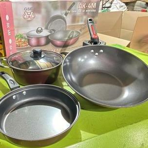 Panci Set Lengkap Anti Lengket - Panci Set Anti Lengket GSE - Panci Stainless Steel Tebal