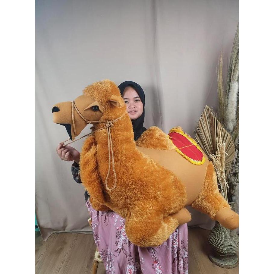 Boneka unta uk.jumbo bisa di naikin anak//boneka unta jumbo pree lampu led SAR