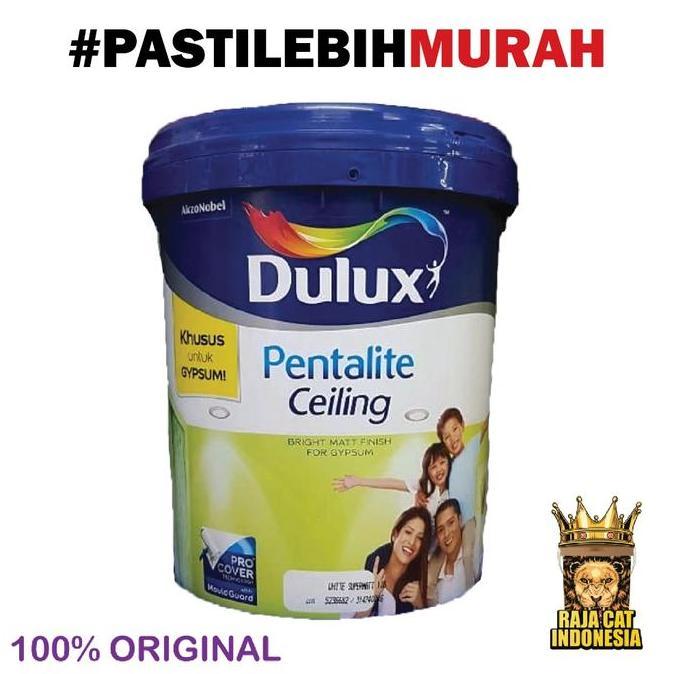 Cat Plafon / Tembok / Gypsum Dulux Pentalite Ceiling Putih 25 Kg Pail