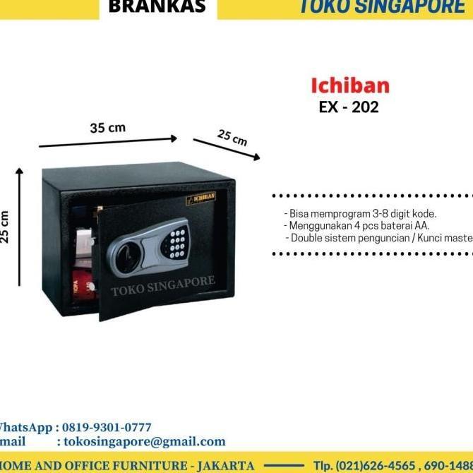 Terlaris Hotel Safety Box Ichiban Ex202 : Brankas Besi Kecil Safety Box Digital ; Cocok Untuk Rumah,