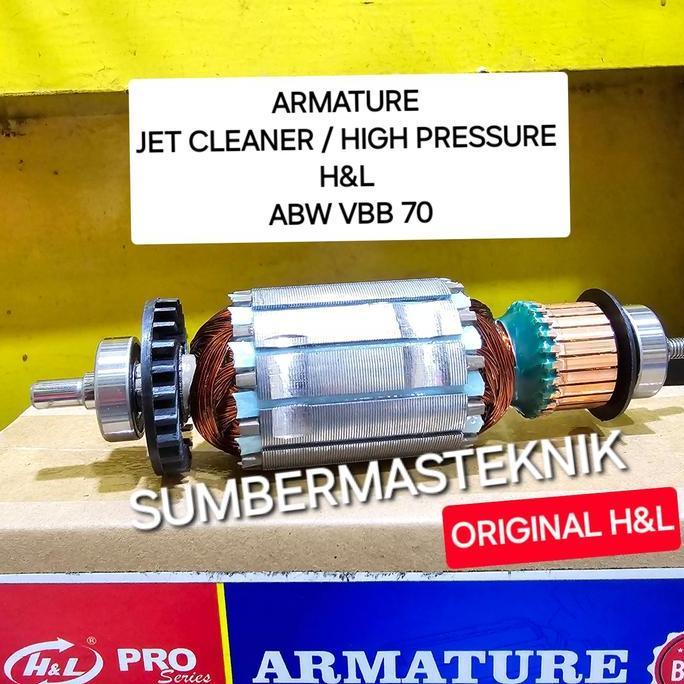 ARMATURE HIGH PRESSURE HNL ABW VBB 70 ANGKER ROTOR MESIN JET CLEANER H&L ABW VBB70 ORIGINAL