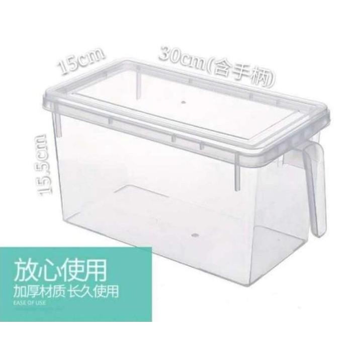 Toples Kulkas Bening Kotak Penyimpanan Makanan Sayur Daging Ikan