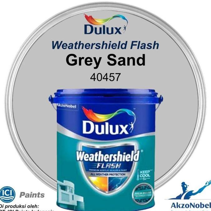 DULUX WEATHERSHIELD FLASH 20 LT - GREY SAND 40457