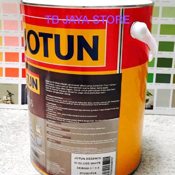 CAT JOTUN KAYU & BESI ESSENCE HI GLOSS 5L WHITE (PUTIH) / CAT MINYAK