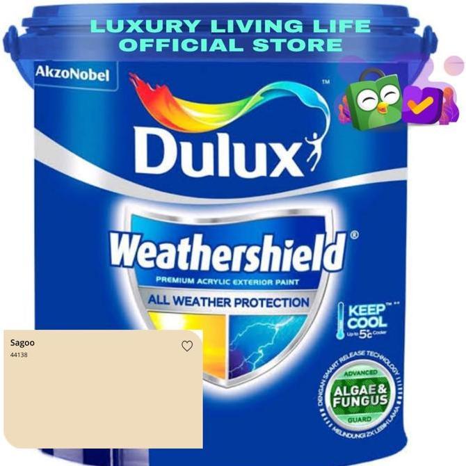 Dulux Weathershield Sagoo 2,5L Gallon Ready Mix siap pakai Promo