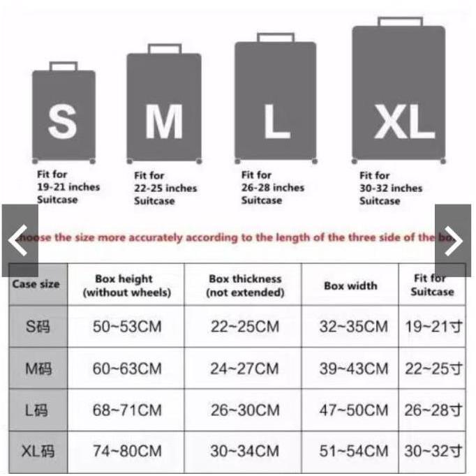 SKOOLA SARUNG KOPER LUGGAGE COVER SARUNG PELINDUNG KOPER MEDIUM 22-25 INCH NEW MOTIF