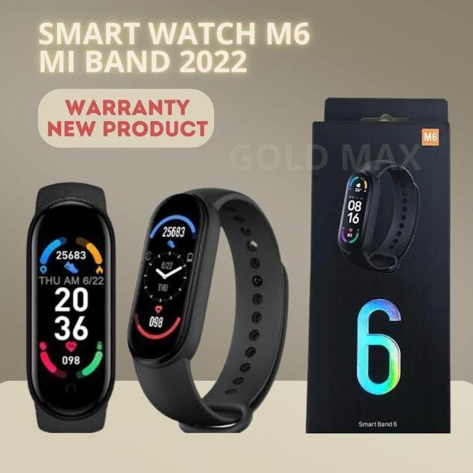 al_kobafi - smartwatch m6 smartband like mi band 222 anti air original 1