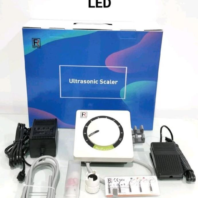 Ultrasonic Scaler Led Merc Refine M3+ / Mesin pembersihan Karang Gigi / Alat Scaling Gigi Portable