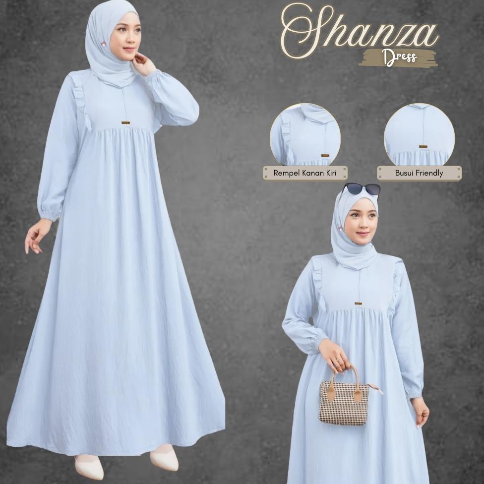 FAVORIT Gamis Shanza Rempel Dada Crinkle Airflow Premium Jumbo Ld 120
