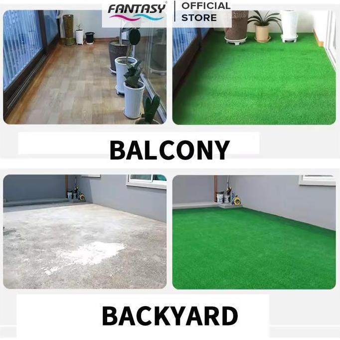 Rumput Sintetis Meteran 10mm 1mx1m Rumput Sintetis Outdoor Indoor