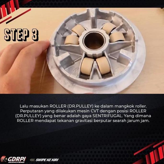 ROLLER DR PULLEY 15 GRAM ADV PCX VARIO 125 150 160 FI ESP STYLO 160 GENIO BEAT DELUXE SCOOPY PRESTIG