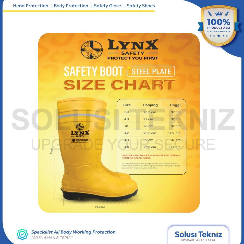 DISKON SEPATU BOOT SAFETY PROYEK UJUNG BAWAH BESI STEEL TOE LYNX SAFETY EXPERT